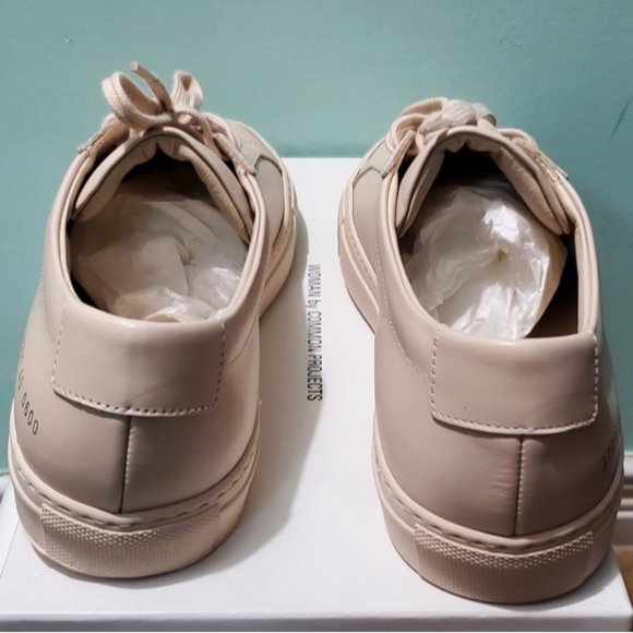 NIB WOMAN By COMMON PROJECTS Original Achilles Low Nude Pink Lthr Sneakers sz 40 - Picture 6 of 12